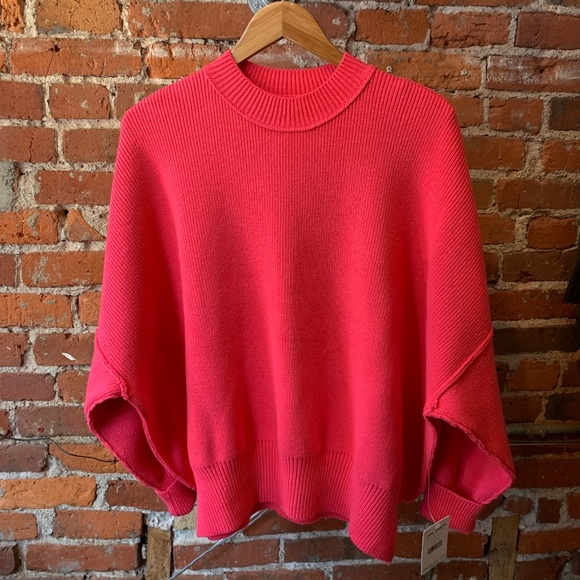 Free People Easy Street Tunic Sweater  Pink - Picture 5 of 6